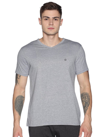 Men's rPET with Recycled Cotton V-Neck TShirt - Navy