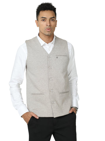 Men's Plus Size rPET SB V Neck Waistcoat's - Nut Brown