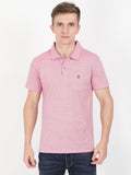Solid Polo Tshirt for Men - Pink