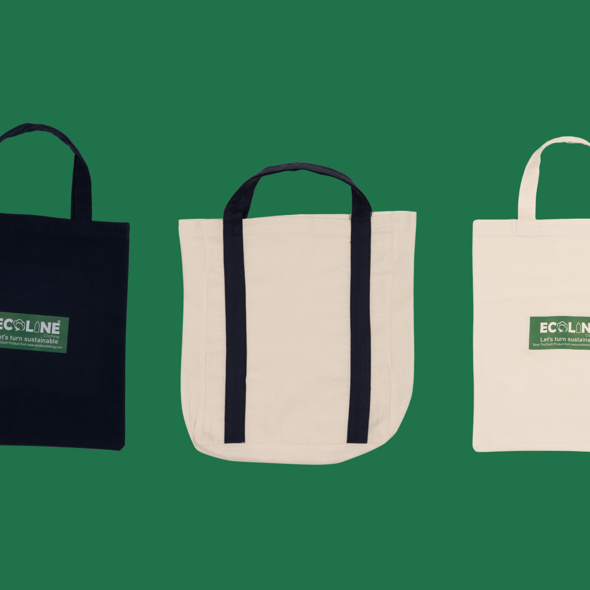 rPET Simple Reusable Shopping Bag - Pack of 3