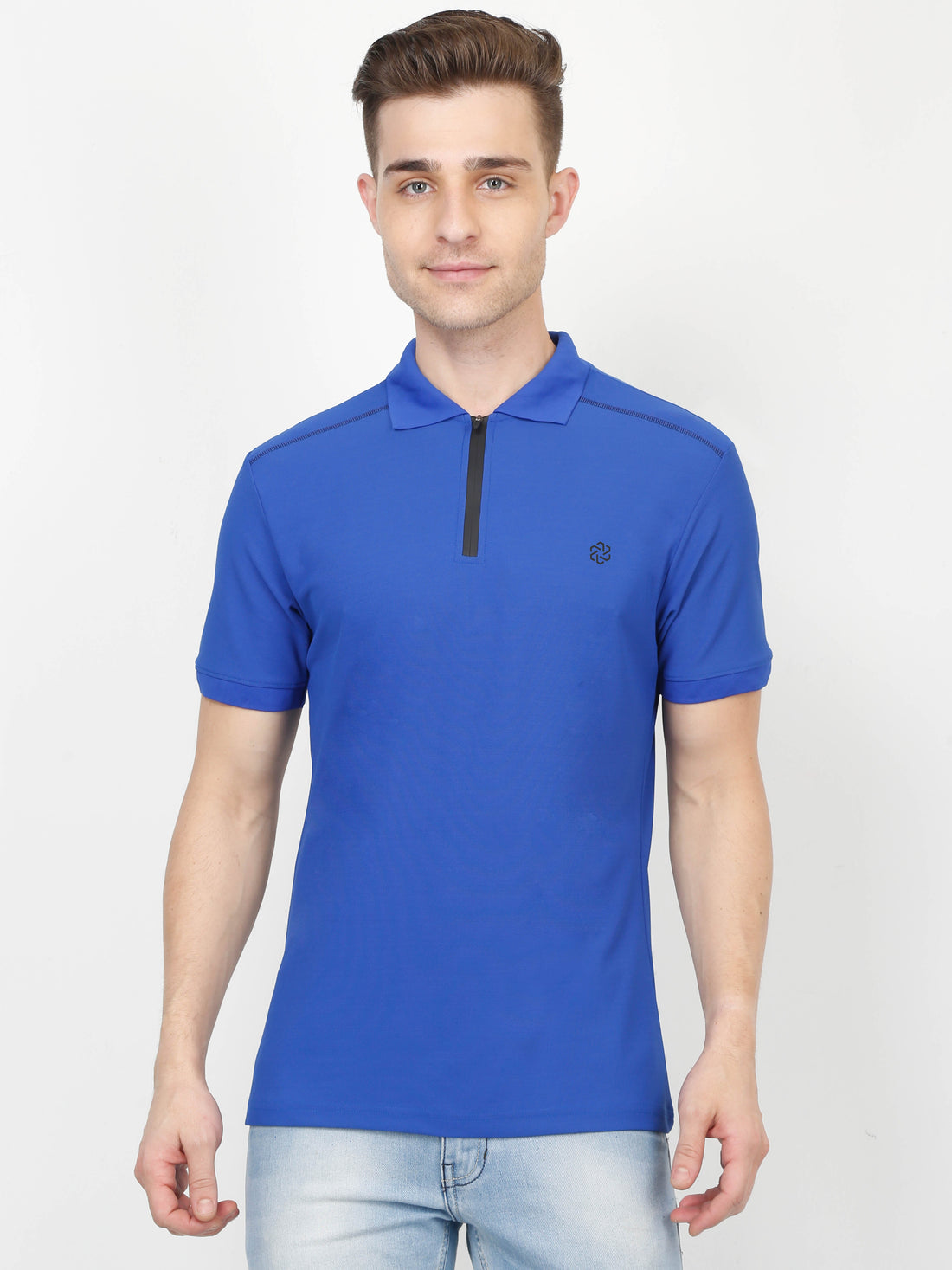 Sporty Polo T-Shirt for Men - Royal Blue