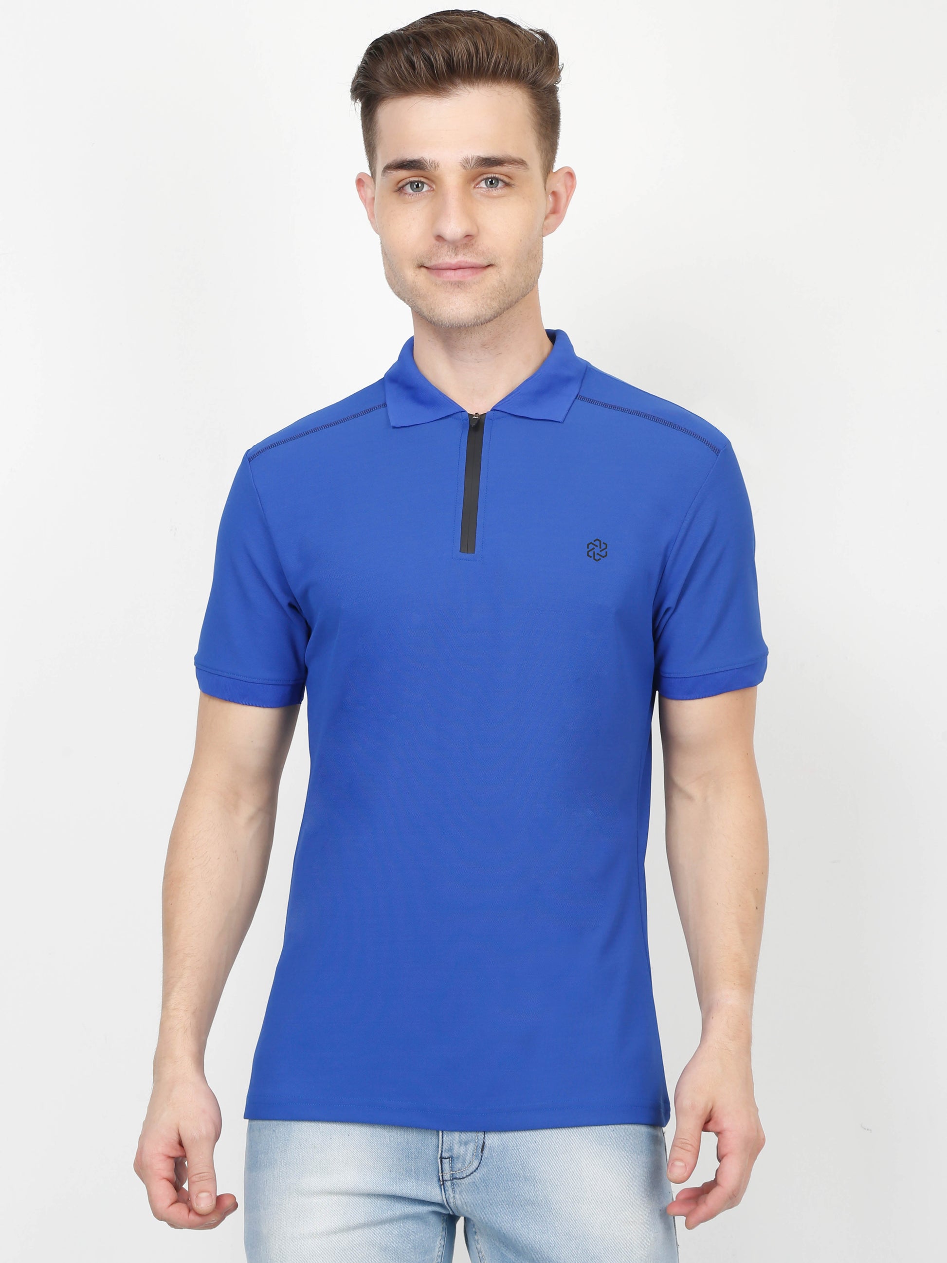 Sporty Polo T-Shirt for Men - Royal Blue