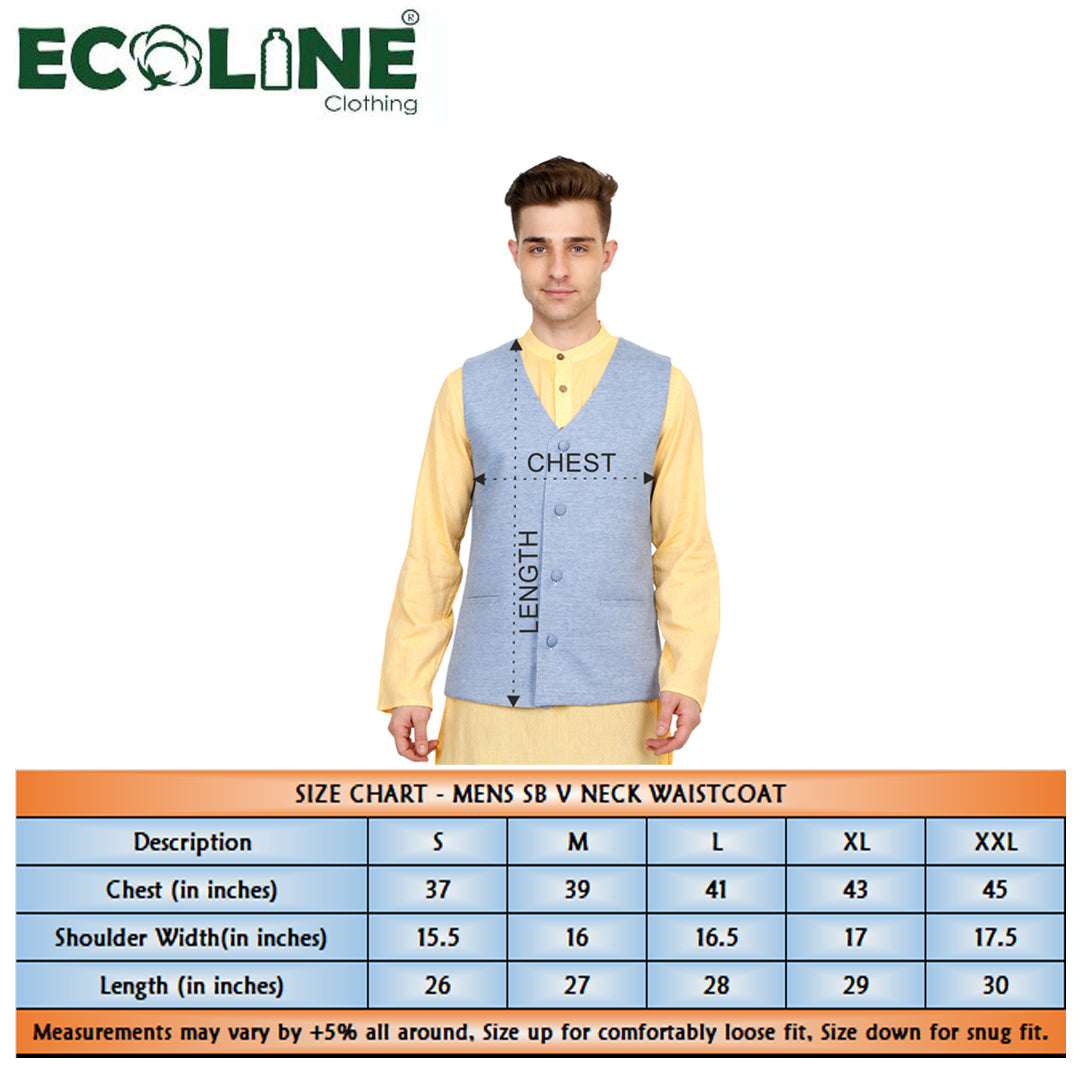 Bottle Green - Men's SB V Neck Waistcoat