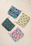 Elegant Printed Vanity Pouch - Pack of 1 (Size: 20x15x3.5)