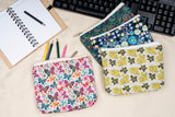Elegant Printed Vanity Pouch - Pack of 1 (Size: 20x15x3.5)