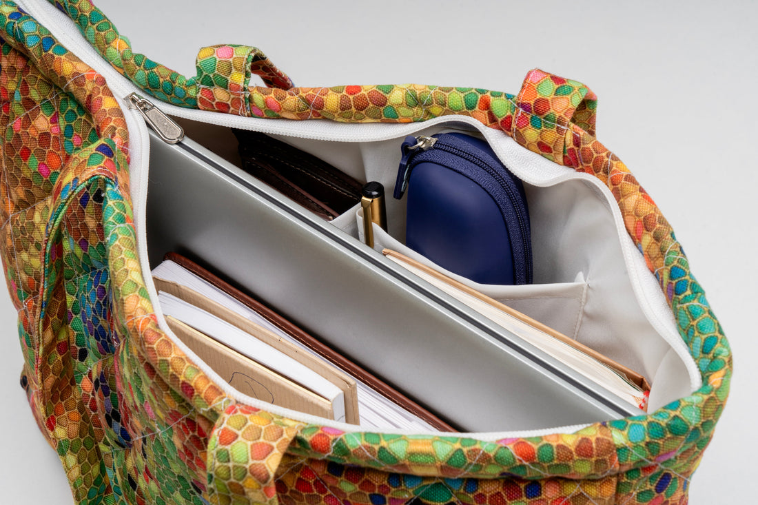 Women's Printed Laptop Bag - Rainbow Stone