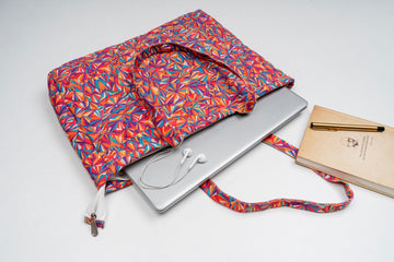 Women's Printed Laptop Bag - MultiColor