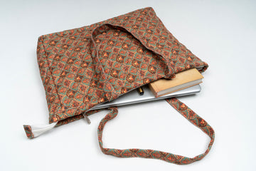 Women's Printed Laptop Bag - Hand Block Print