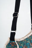 Multi Pocket Paisley Patterned Shoulder rPET Sling Bag