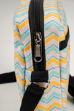 Unisex Box Wave Stripe Printed rPET Sling Bag