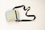 Unisex Box Wave Stripe Printed rPET Sling Bag