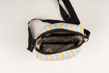 Unisex Box Wave Stripe Printed rPET Sling Bag