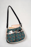 Multi Pocket Paisley Patterned Shoulder rPET Sling Bag