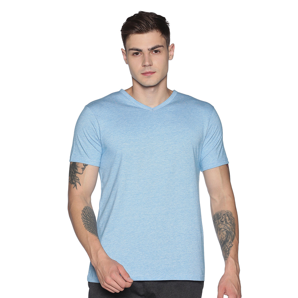 Men's rPET with Cotton V-Neck TShirt