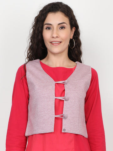 Women's rPET Waistcoat - Maroon