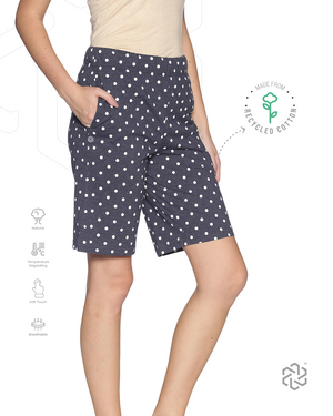 Women's Cotton Polka Dots Shorts