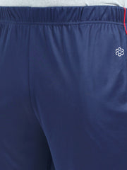 RPET Men's Track Pant with Piping - Navy with Arrow Red