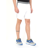 Men's rPET Running Shorts - White & Black Melange