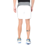 Men's rPET Running Shorts - White & Black Melange